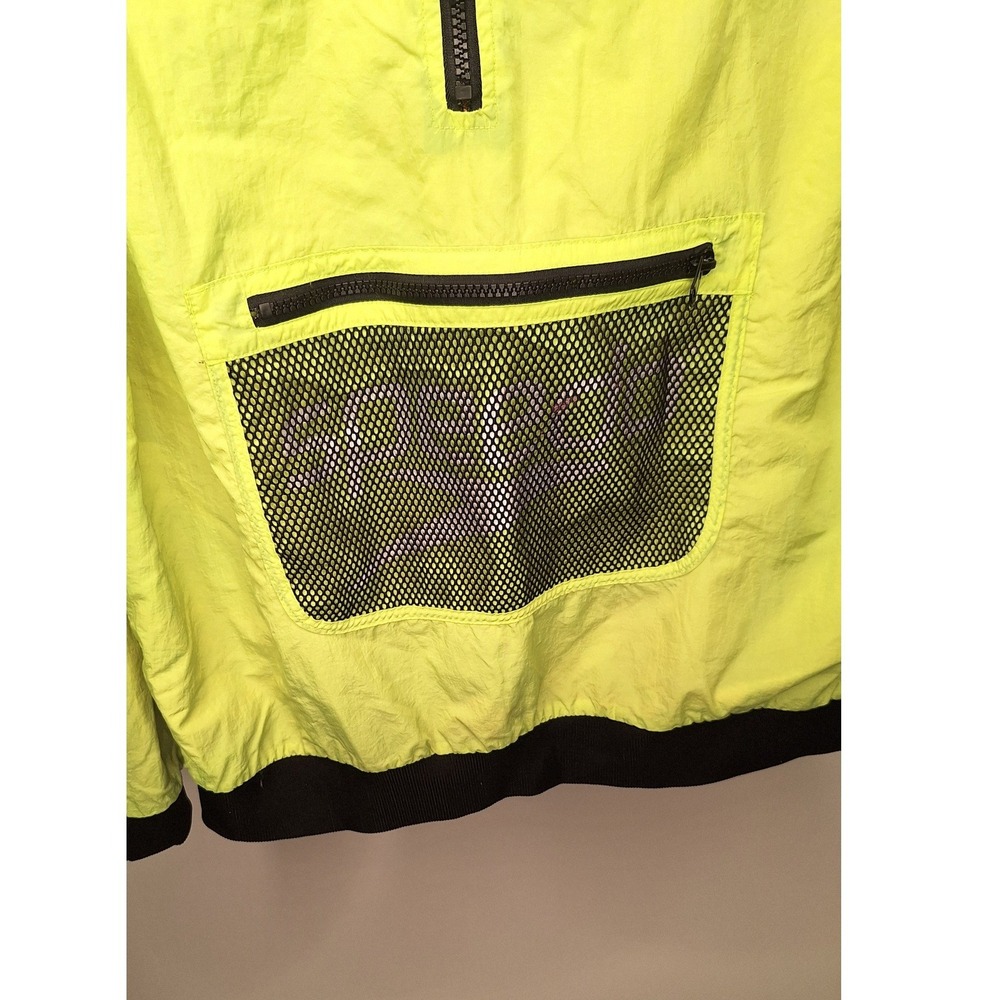 Speedo x Forever 21 Reversible Windbreaker Neon Green Marble Swirl Jacket Small - Picture 7 of 14